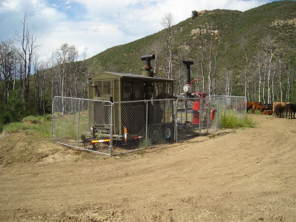 This is a methane drainage well for an underground coal mine like Elk Creek mentioned in this story.