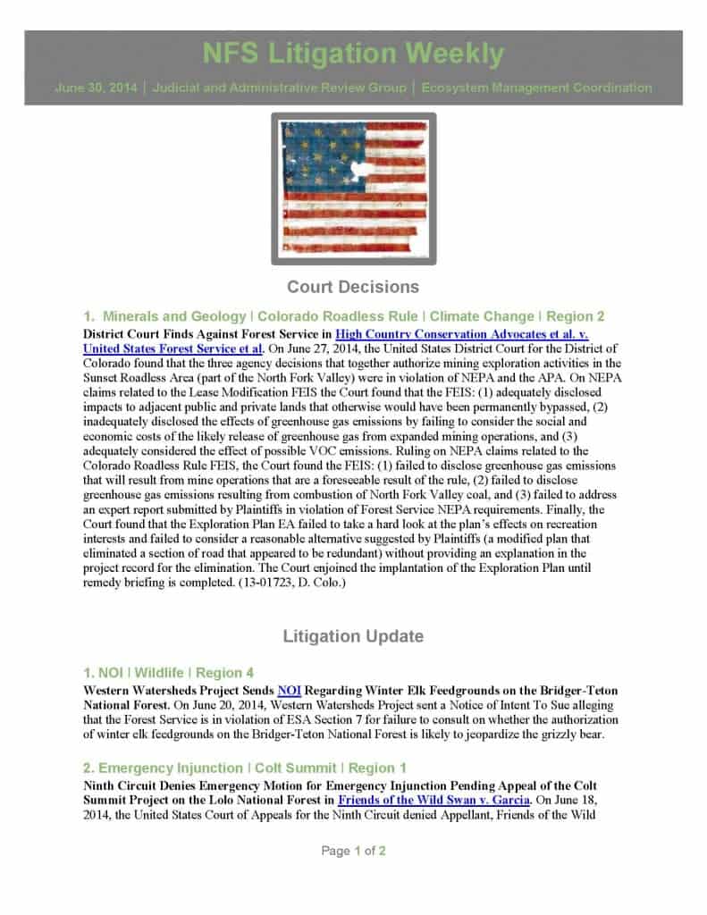 Pages from 2014_06_30 NFS Litigation Weekly