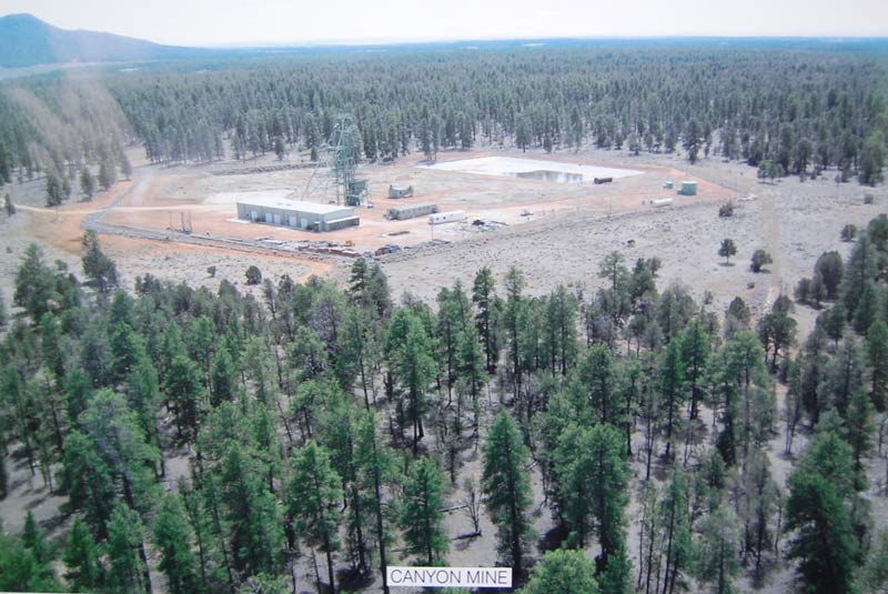 I think this is the Canyon uranium mine on the Kaibab.